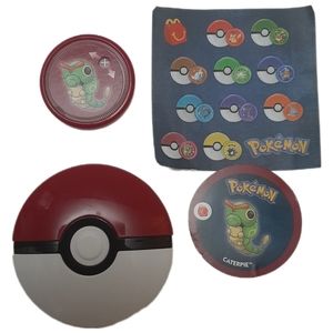 🍒4 for $20🍒 McDonald's Happy Meal Toy Pokemon Belt Clip Disc Caterpie 2019